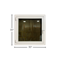 30x30 side hinge egress window